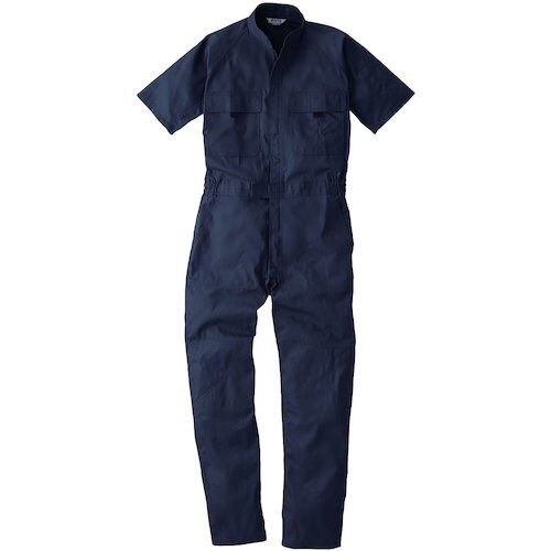 桑和 9007 半袖つなぎ ネイビー 6L