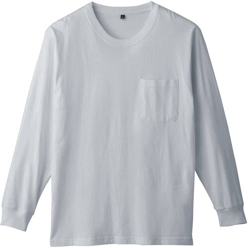 桑和 6645−52 長袖Tシャツ(ポケット付)