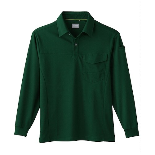 SOWA 50960 長袖ポロシャツ(胸ポケット付