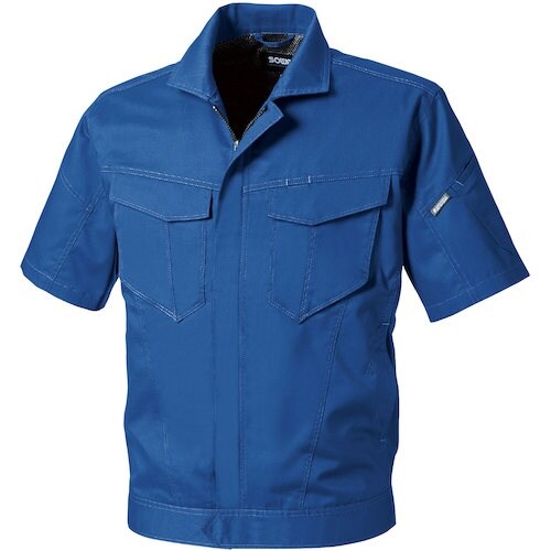 SOWA 3008−01 半袖ブルゾン ブルー S