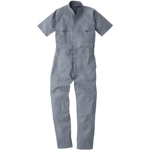 桑和 9007 半袖つなぎ グレー 6L