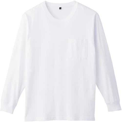 桑和 6645−52 長袖Tシャツ(ポケット付)