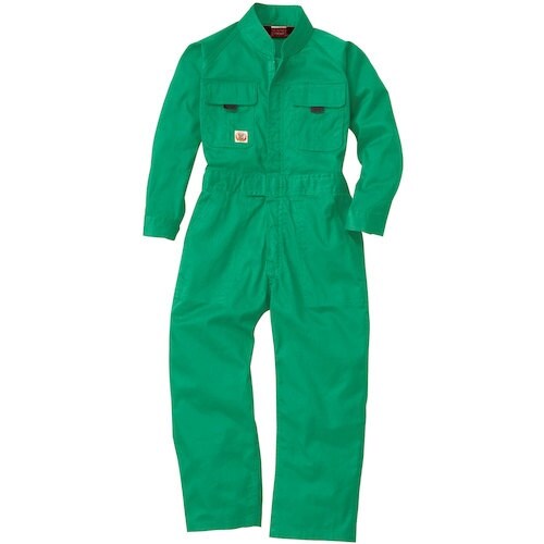 桑和 9009 キッズつなぎ ライトグリーン 12