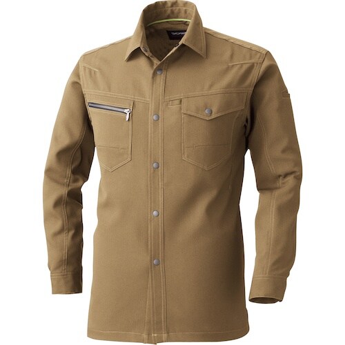 SOWA 965 長袖シャツ ライトブラウン 5L