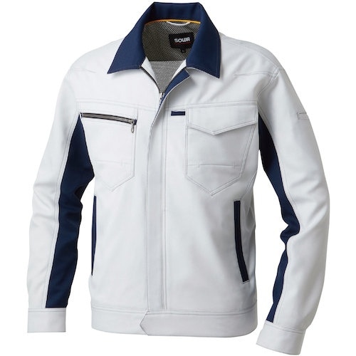 SOWA 9662 長袖ブルゾン シルバーグレー