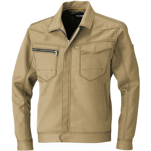 SOWA 9663 長袖ブルゾン ライトブラウン