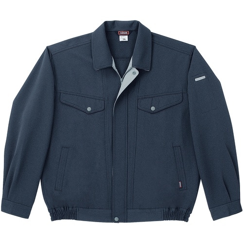 桑和 7113 長袖ブルゾン ナイトネイビー 3L