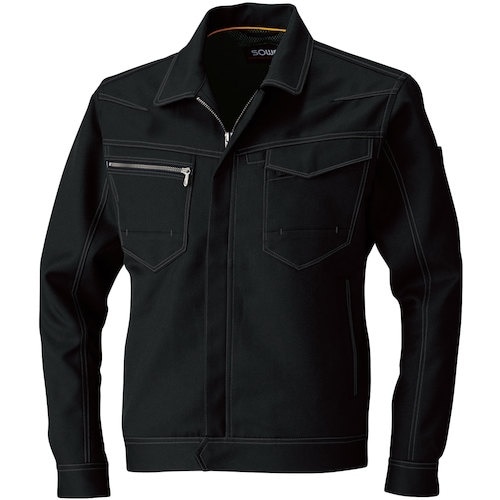 SOWA 9663 長袖ブルゾン ブラック 3L