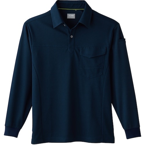 SOWA 50960 長袖ポロシャツ(胸ポケット付