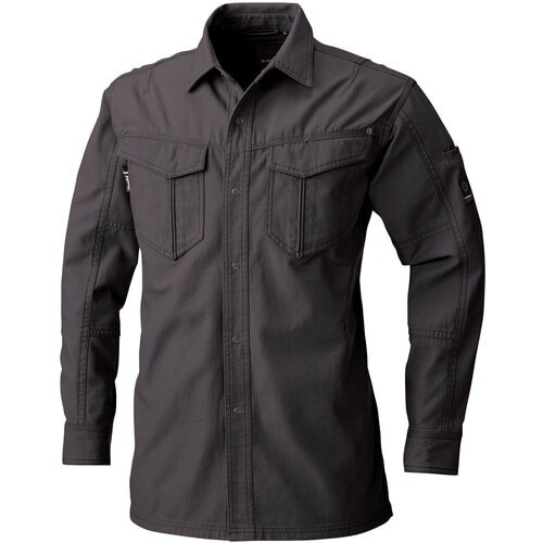 G.G. 5775 長袖シャツ チャコールグレー