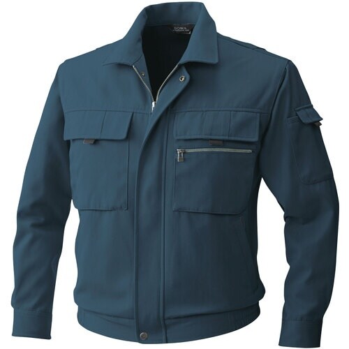 桑和 4881 長袖ブルゾン ナイトネイビー 3L