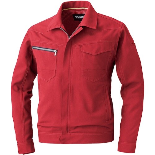 SOWA 963 長袖ブルゾン レッド 3L