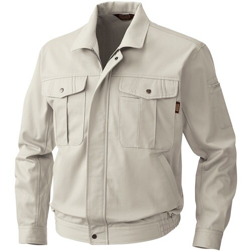 桑和 5333 長袖ブルゾン アイボリー 3L