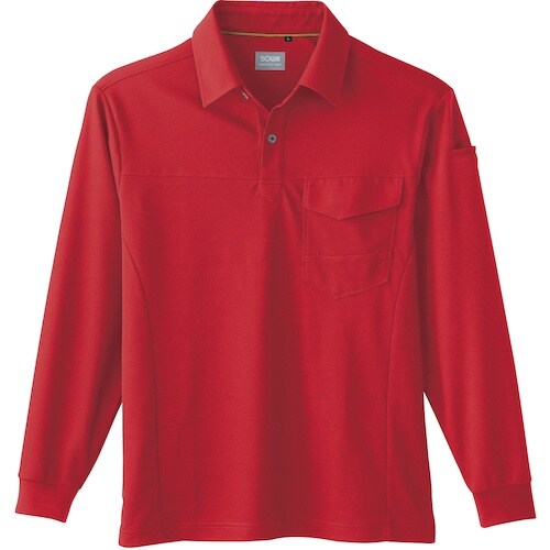 SOWA 50960 長袖ポロシャツ(胸ポケット付