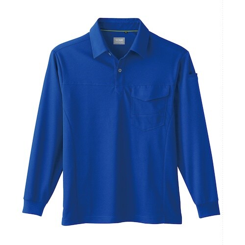 SOWA 50960 長袖ポロシャツ(胸ポケット付