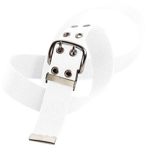 桑和 10059 ダブルピンベルト ホワイト F