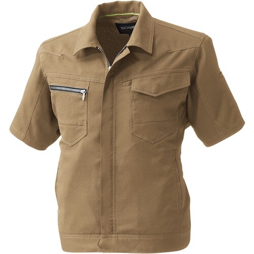 SOWA 961 半袖ブルゾン ライトブラウン M