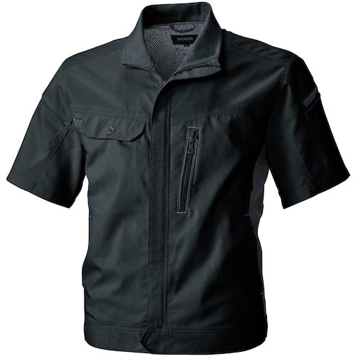 SOWA 3018−01 半袖ブルゾン ブラック