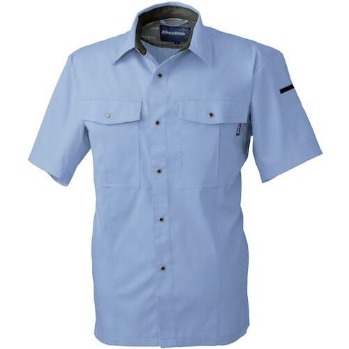 桑和 617 半袖シャツ パープルブルー 6L