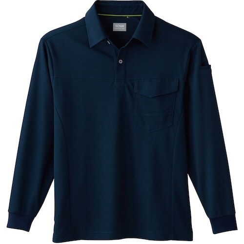 SOWA 50960 長袖ポロシャツ(胸ポケット付