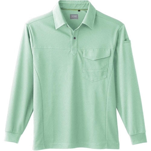 SOWA 50960 長袖ポロシャツ(胸ポケット付