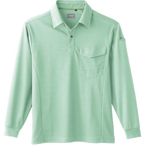 SOWA 50960 長袖ポロシャツ(胸ポケット付