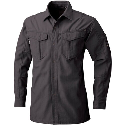 G.G. 5775 長袖シャツ チャコールグレー