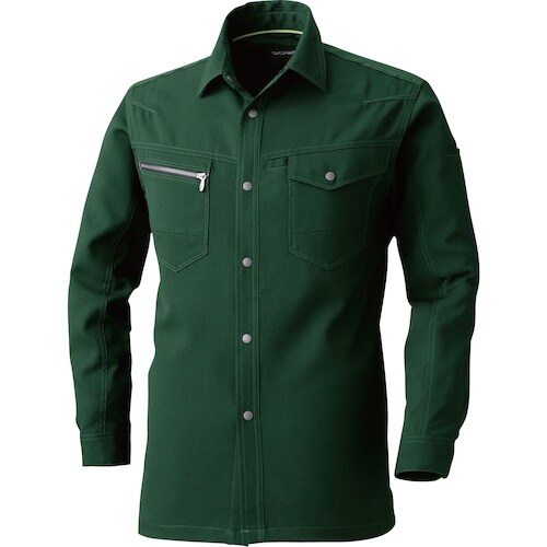 SOWA 965 長袖シャツ ダークグリーン 6L