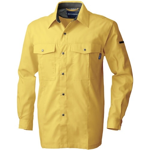桑和 615 長袖シャツ マスタード 8L
