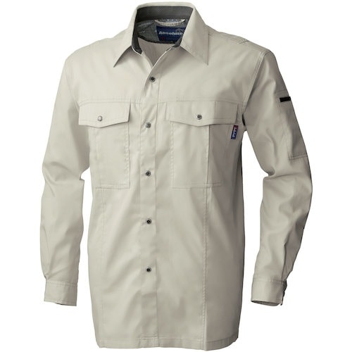 桑和 615 長袖シャツ ベージュ 6L