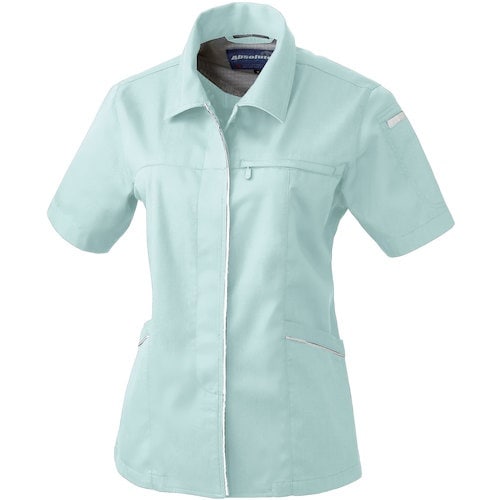 桑和 614 レディース半袖スモック モスグリーン