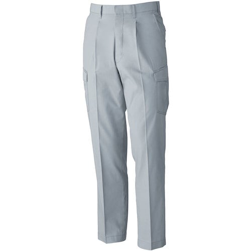 桑和 578 ワンタックカーゴパンツ シルバーグレ