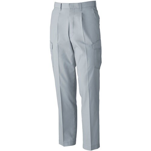 桑和 578 ワンタックカーゴパンツ シルバーグレ