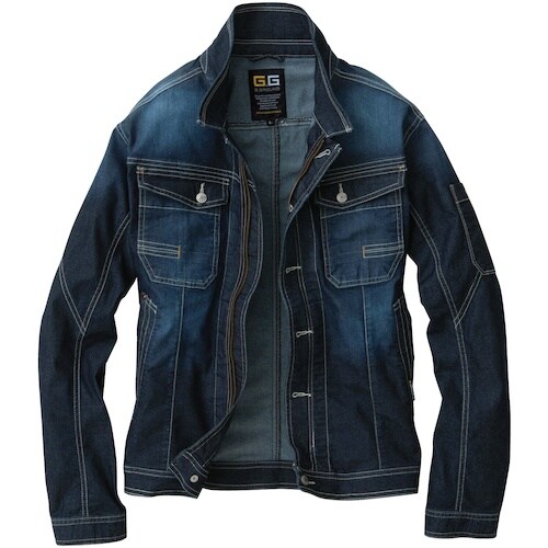 桑和 583 長袖ブルゾン ブルーブラック S