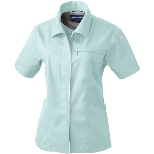 桑和 614 レディース半袖スモック モスグリーン