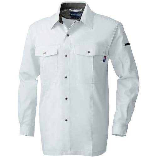 桑和 615 長袖シャツ シルバーグレー 6L