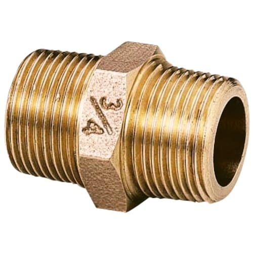 オンダ製作所 砲金ニップル(青銅) R1/2×R1