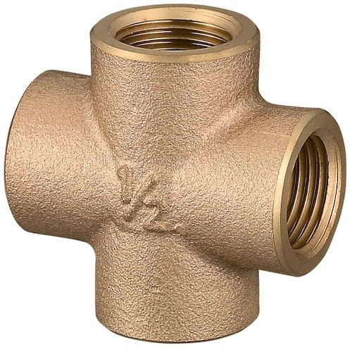 オンダ製作所 砲金クロス(青銅) Rc1/2