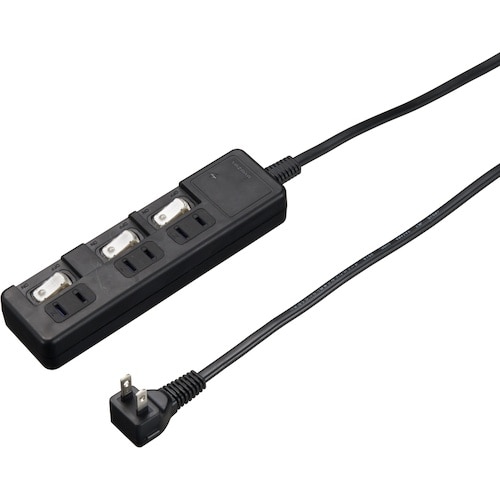 YAZAWA 雷ガード付3個口節電タップ0.3mブ