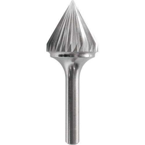 オナーロイ 超硬バー 60°円錐型 軸径6mm 刃