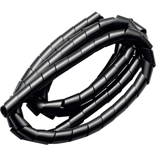 YAZAWA まとめるチューブ内径12mm黒