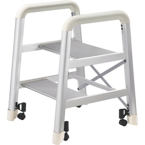 ハセガワ アルミ製組立式踏台 DE型 2段 シルバ