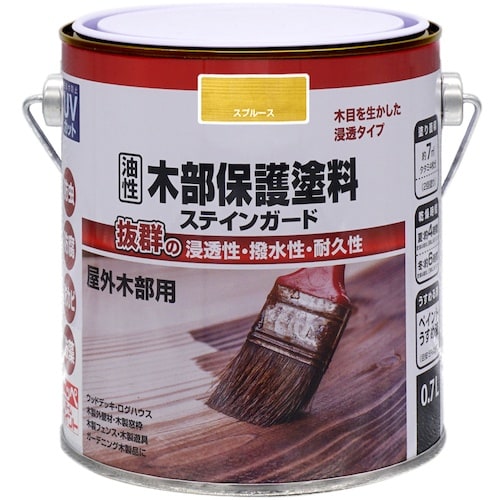 ニッぺ 油性木部保護塗料ステインガード 0.7L