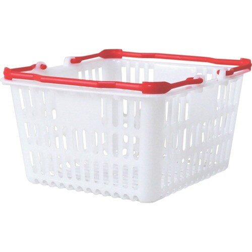 大和産業 買い物かご SL−1 ナチュラル把手レッ