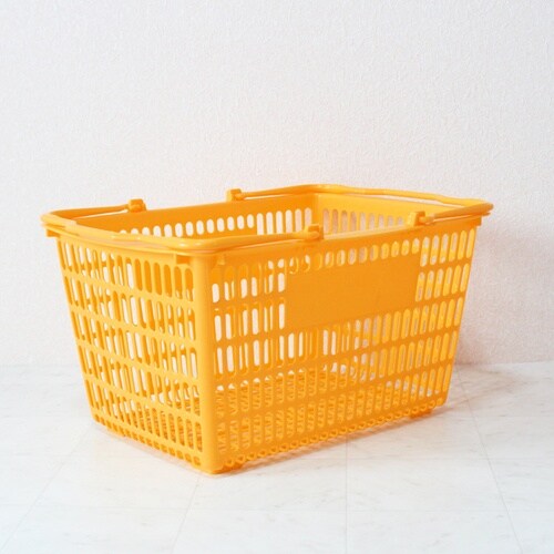 大和産業 買い物かご SL−8 イエロー 10個セ
