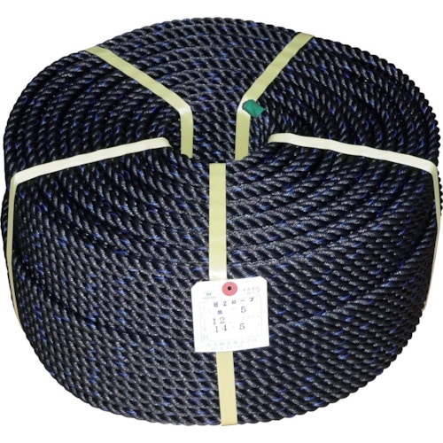 高木 HZロープ 黒 12mmX200m