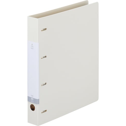 LIHIT A4 D型リングファイル(4穴) 白