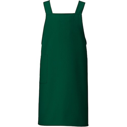 アイトス 胸当てエプロン ダークグリーン