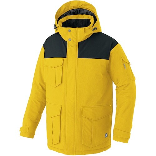 アイトス HUMA3Dストレッチ防寒コートイエロー