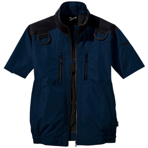 自重堂 空調服半袖ブルゾン ネ−ビ− M